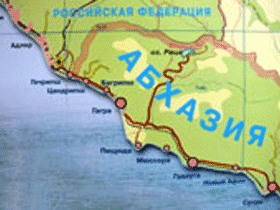 Абхазия. Карта. Изображение: с сайта echo.msk.ru
