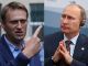 Алексей Навальный и Владимир Путин. Источник - rbk.ru