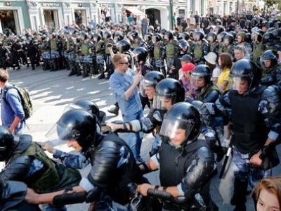 Митинг за допуск независимых кандидатов в Москве. Фото: AP Photo