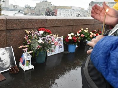 Большой Москворецкий мост, на котором был убит Борис Немцов. Фото: Петр Кассин / Коммерсант