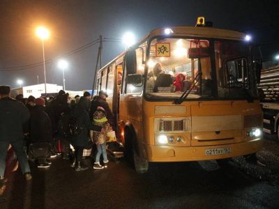 Эвакуация из "ДНР", 18.02.22. Фото: ТАСС