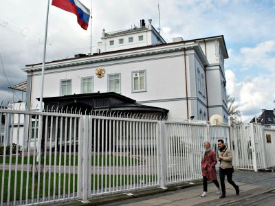 Посольство россии в Дании. Фото: Jens Noergaard Larsen / AFP
