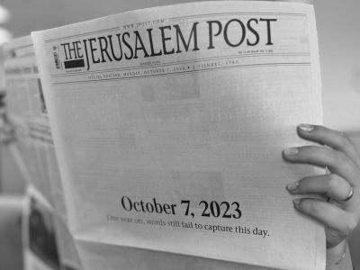 Газета "The Jerusalem Post" к годовщине террористической атаки на Израиль. Фото: t.me/alexander_rodnyansky